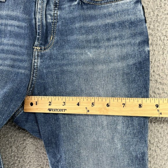 Silver Jeans Suki 28X31 Mid Straight Medium Wash Faded Denim Distressed - Picture 6 of 12